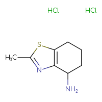 Chemical structure of 2-methyl-4,5,6,7-tetrahydro-1,3-benzothiazol-4-amine dihydrochloride - CSSB00015185310