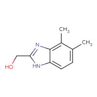 Chemical structure of (4,5-dimethyl-1H-1,3-benzodiazol-2-yl)methanol - CSSB00011934890