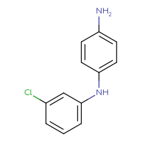 Chemical structure of N1-(3-chlorophenyl)benzene-1,4-diamine - CSSB00011254230