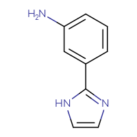 Chemical structure of 3-(1H-imidazol-2-yl)aniline - CSSB00000746926