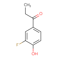 Chemical structure of 1-(3-fluoro-4-hydroxyphenyl)propan-1-one - CSSB00000689082