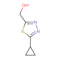 Chemical structure of (5-cyclopropyl-1,3,4-thiadiazol-2-yl)methanol - CSSB00009989566