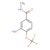 Chemical structure of 3-amino-N-methyl-4-(trifluoromethoxy)benzamide - CSSB00006771235