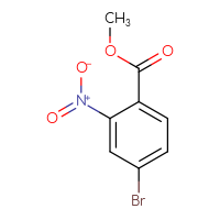 Chemical structure of methyl 4-bromo-2-nitrobenzoate - CSSB00012359390