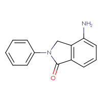 Chemical structure of 4-amino-2-phenyl-2,3-dihydro-1H-isoindol-1-one - CSSB00160497353
