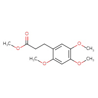 Chemical structure of methyl 3-(2,4,5-trimethoxyphenyl)propanoate - CSSB00133170764