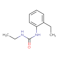 Chemical structure of 3-ethyl-1-(2-ethylphenyl)urea - CSSB00000163033