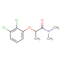 Chemical structure of 2-(2,3-dichlorophenoxy)-N,N-dimethylpropanamide - CSSB00028075776