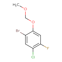 Chemical structure of 1-bromo-5-chloro-4-fluoro-2-(methoxymethoxy)benzene - CSSB00016026141