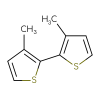 Chemical structure of 3,3'-dimethyl-2,2'-bithiophene - CSSB00000067227