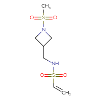Chemical structure of N-[(1-methanesulfonylazetidin-3-yl)methyl]ethene-1-sulfonamide - CSSB02496375880