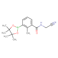 Chemical structure of N-(cyanomethyl)-2-methyl-3-(4,4,5,5-tetramethyl-1,3,2-dioxaborolan-2-yl)benzamide - CSSB00132307319