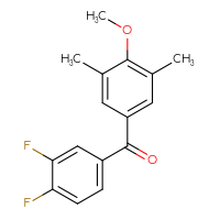 Chemical structure of (3,4-difluorophenyl)(4-methoxy-3,5-dimethylphenyl)methanone - CSSB00020568836