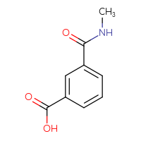 Chemical structure of 3-(methylcarbamoyl)benzoic acid - CSSB00000762860