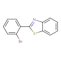 Chemical structure of 2-(2-bromophenyl)-1,3-benzothiazole - CSSB00009811911