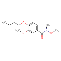 Chemical structure of 4-butoxy-N,3-dimethoxy-N-methylbenzamide - CSSB00103872505