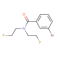 Chemical structure of 3-bromo-N,N-bis(2-fluoroethyl)benzamide - CSSB03444263787