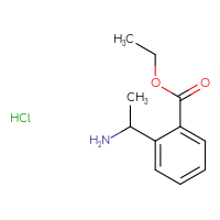 Chemical structure of ethyl 2-(1-aminoethyl)benzoate hydrochloride - CSSB20963520047