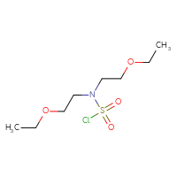 Chemical structure of N,N-bis(2-ethoxyethyl)sulfamoyl chloride - CSSB00013136929