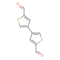 Chemical structure of [3,3'-bithiophene]-5,5'-dicarbaldehyde - CSSB00025791875
