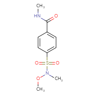 Chemical structure of 4-[methoxy(methyl)sulfamoyl]-N-methylbenzamide - CSSB00000609301