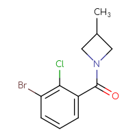 Chemical structure of 1-(3-bromo-2-chlorobenzoyl)-3-methylazetidine - CSSB00022635805