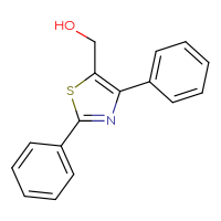 Chemical structure of (2,4-diphenyl-1,3-thiazol-5-yl)methanol - CSSB00016996187