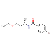 Chemical structure of 4-bromo-N-[(2S)-4-ethoxybutan-2-yl]benzamide - CSSB06767469131