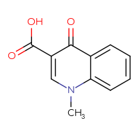 Chemical structure of 1-methyl-4-oxo-1,4-dihydroquinoline-3-carboxylic acid - CSSB00011202879
