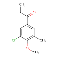 Chemical structure of 1-(3-chloro-4-methoxy-5-methylphenyl)propan-1-one - CSSB03439350168