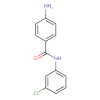 Chemical structure of 4-amino-N-(3-chlorophenyl)benzamide - CSSB00000612870