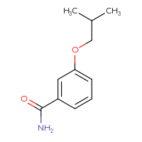 Chemical structure of 3-(2-methylpropoxy)benzamide - CSSB00000175734