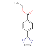 Chemical structure of ethyl 4-(1H-imidazol-2-yl)benzoate - CSSB00010171094
