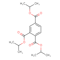 Chemical structure of 1,2,4-tris(propan-2-yl) benzene-1,2,4-tricarboxylate - CSSB03437846451