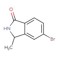 Chemical structure of 5-bromo-3-methyl-2,3-dihydro-1H-isoindol-1-one - CSSB00021365153
