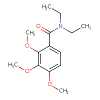 Chemical structure of N,N-diethyl-2,3,4-trimethoxybenzamide - CSSB00031247833