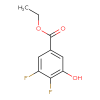 Chemical structure of ethyl 3,4-difluoro-5-hydroxybenzoate - CSSB00010233344
