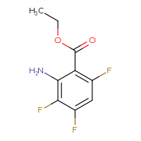 Chemical structure of ethyl 2-amino-3,4,6-trifluorobenzoate - CSSB00011757155