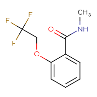 Chemical structure of N-methyl-2-(2,2,2-trifluoroethoxy)benzamide - CSSB07038574667