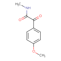 Chemical structure of 2-(4-methoxyphenyl)-N-methyl-2-oxoacetamide - CSSB00000063846