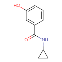 Chemical structure of N-cyclopropyl-3-hydroxybenzamide - CSSB00000160618