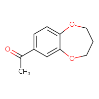 Chemical structure of 1-(3,4-dihydro-2H-1,5-benzodioxepin-7-yl)ethan-1-one - CSSB00000181436