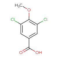 Chemical structure of 3,5-dichloro-4-methoxybenzoic acid - CSSB00000013545