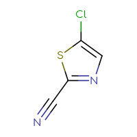 Chemical structure of 5-chloro-1,3-thiazole-2-carbonitrile - CSSB00012183217