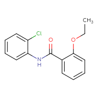 Chemical structure of N-(2-chlorophenyl)-2-ethoxybenzamide - CSSB00027752112