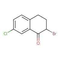Chemical structure of 2-bromo-7-chloro-1,2,3,4-tetrahydronaphthalen-1-one - CSSB00010202652