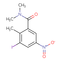 Chemical structure of 3-iodo-N,N,2-trimethyl-5-nitrobenzamide - CSSB00061382809