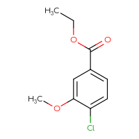 Chemical structure of ethyl 4-chloro-3-methoxybenzoate - CSSB00012360565