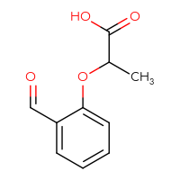 Chemical structure of 2-(2-formylphenoxy)propanoic acid - CSSB00011536958