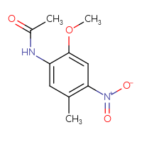 Chemical structure of N-(2-methoxy-5-methyl-4-nitrophenyl)acetamide - CSSB00020680827